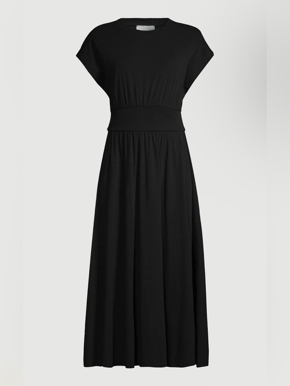MODERN CITIZEN Prima Jersey Quiet Luxury Midi length black classic dress M